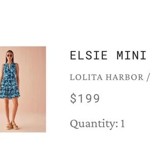 Elsie Mini Dress — Lolita Harbor in Blue Floral